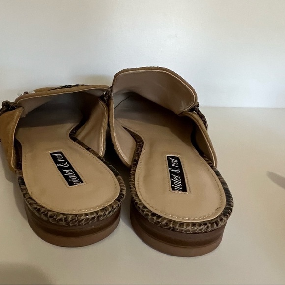 Violet & Red Selma Camel Leather Mules - Picture 7 of 8